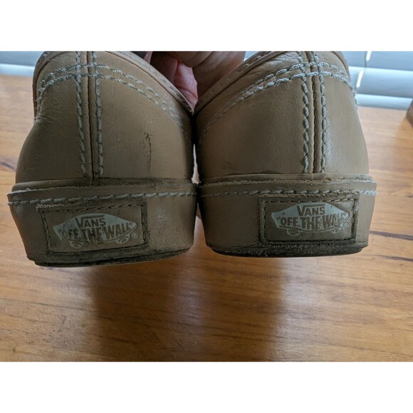 VANS AUTHENTIC LEATHER LOW TOP SNEAKER AMBERLIGHT SIZE WOMEN 7 RARE - Picture 10 of 12